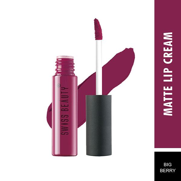 Swiss Beauty Soft Matte Liquid Lipstick - (Big Berry) 6 ml - Liquid Lipsticks