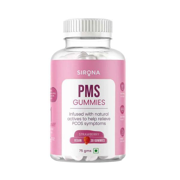 Sirona PMS Strawberry Flavoured Gummies for Women (Pack of 30) 1's