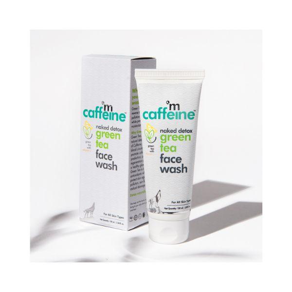 mCaffeine Vitamin C Green Tea Face Wash with Hyaluronic Acid Dirt Removal Soap 2's - Scrubs & Exfoliants