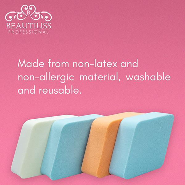Beautiliss Professional Make-up Puff Sponge 4's - Sponges & Applicators