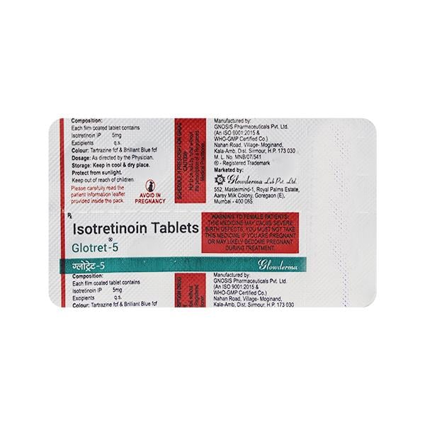 Glotret 5mg Tablet 10'S - Acne-Acn