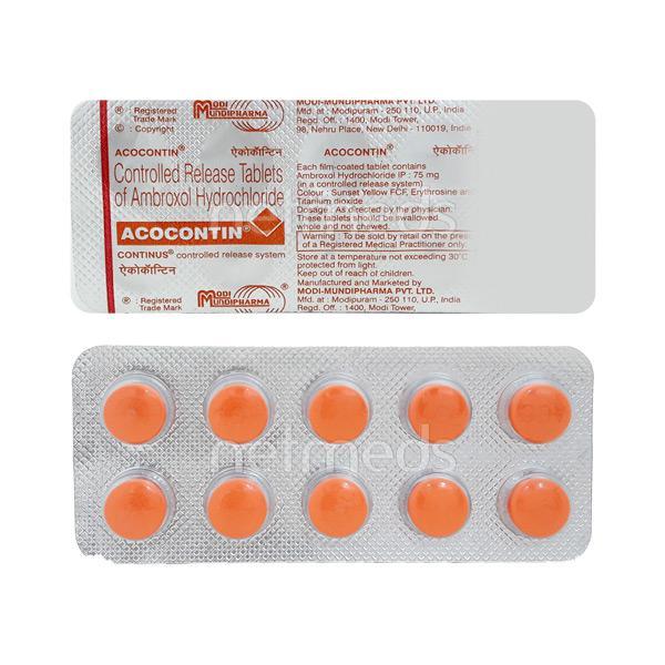 Netmeds | Acocontin 75mg Tablet 10'S