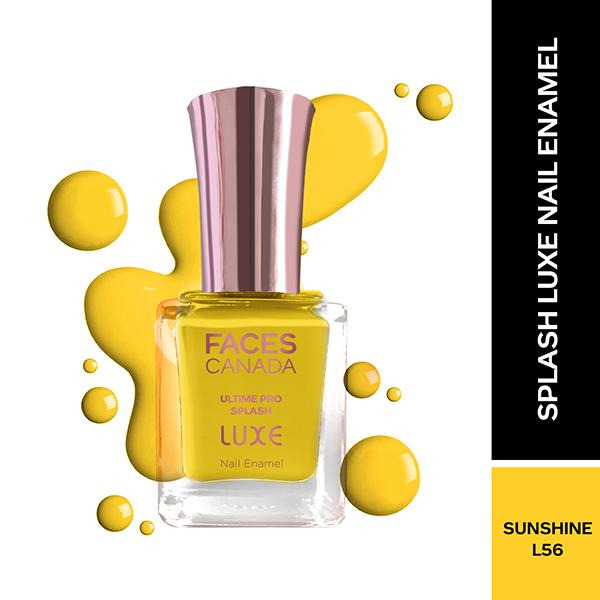Netmeds | Faces Canada Ultime Pro Splash Luxe Nail Enamel - Sunshine (L56) 12 ml