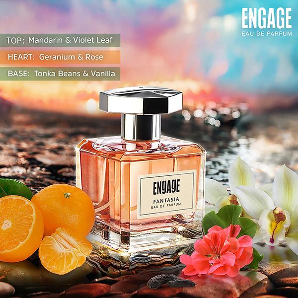 Engage EDP Fantasia 100ml+3ml Vial 1's - Women Perfumes (Edt/Edp)