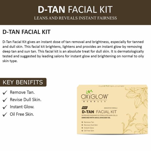 OxyGlow Herbals New Gold Facial Kit Enriched With Argan Oil 50 g - Facial Kits