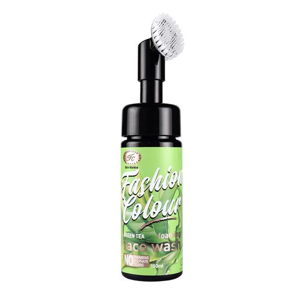 Fashion Colour Green Tea Foaming Face Wash 150 ml - Face Wash & Cleansers