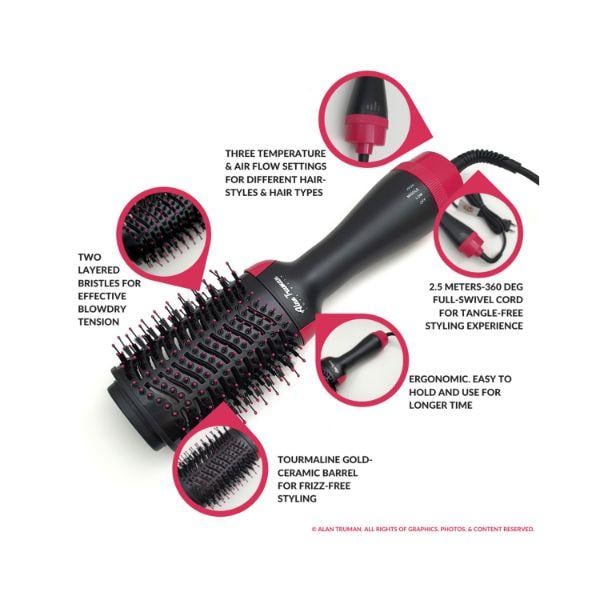 Alan Truman The Blow Brush - Pink 1's - Multi-Stylers