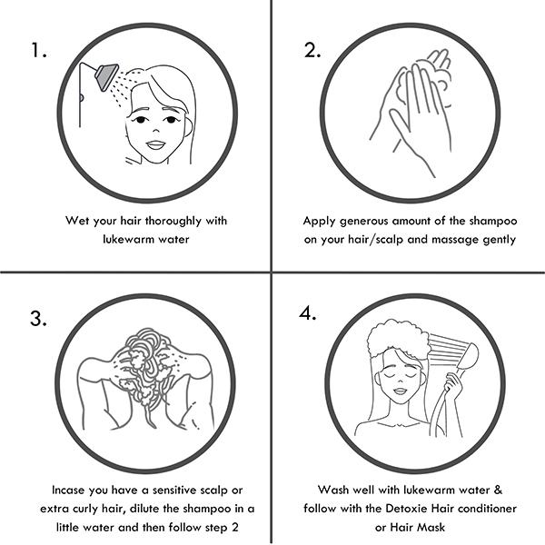 Detoxie Anti-Dandruff and Flake Relief Capsicum Shampoo 100 ml - Shampoos