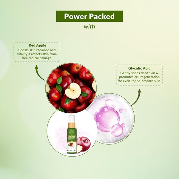 Lotus Botanicals GlycoBoost Gentle Exfoliating Toning Solution with Red Apple+Glycolic Acid 50 ml - Scrubs & Exfoliants