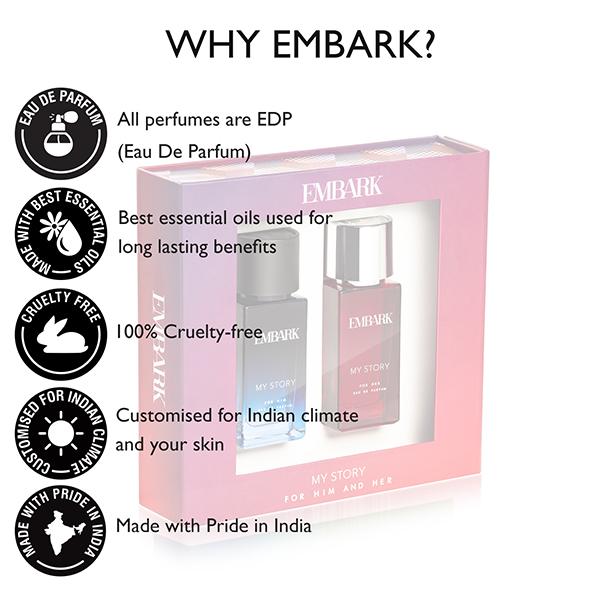 EMBARK My Story For Him & Her Men//Women Giftset 60 ml - Perfumes (Edt/Edp)