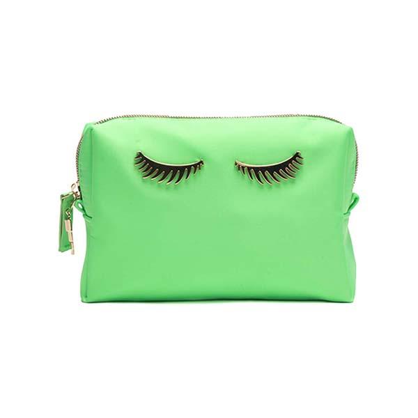 Colorbar Lips and Lashes Box Pouch - Neon Green 1's - Makeup Pouches