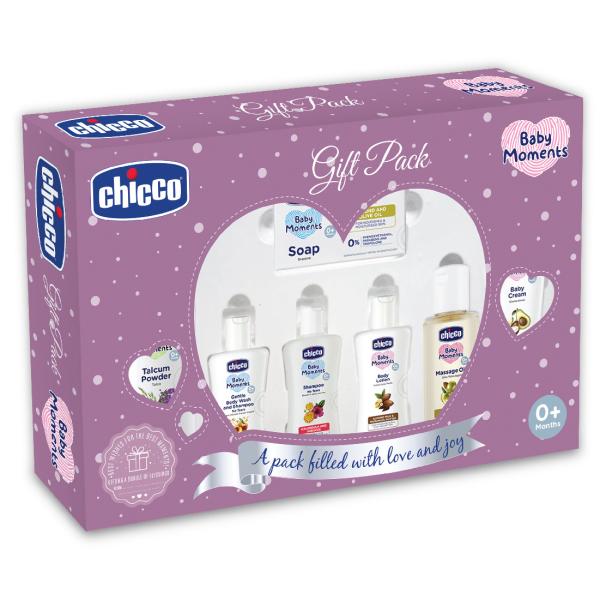 Netmeds | Chicco Baby Moments Baby Caring Set Purple 100 gm