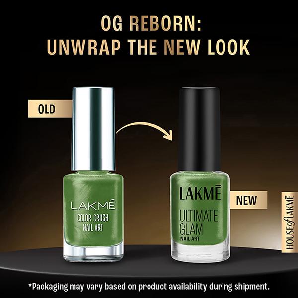 Lakme Color Crush Nailart M18 Deep Olive 6 Ml - Nail Polish