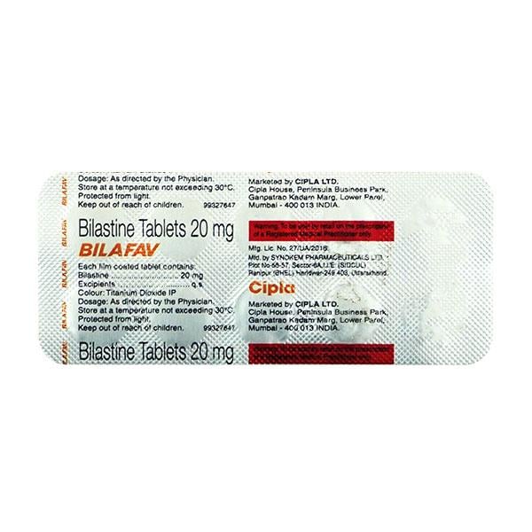BILAFAV 20 Tablet 10's - Allergies-Ant