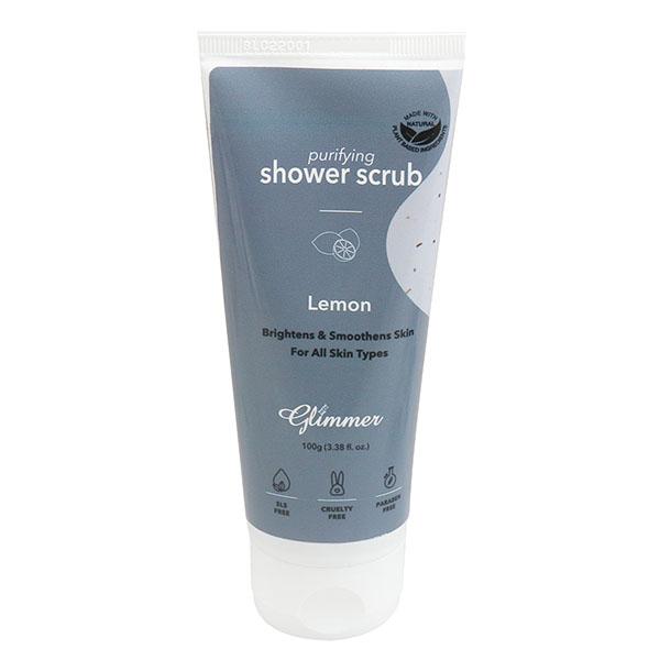 GLIMMER NATURAL SHOWER SCRUB LEMON 100 gm - Scrubs & Exfoliants