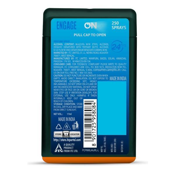 Engage On Man Pocket Perfume - Cool Marine 17 ml - Men Perfumes (Edt/Edp)