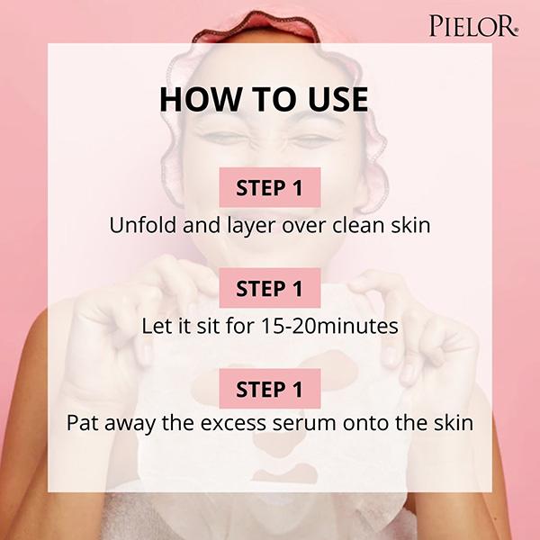 PIELOR Set of 5 Renewal Code Facial Hydrogel Mask 125 ml - Sheet Masks