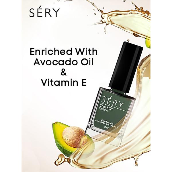 Sery Color Flirt Nail Paint Matte, Blue Fly 10 ml - Nail Polish