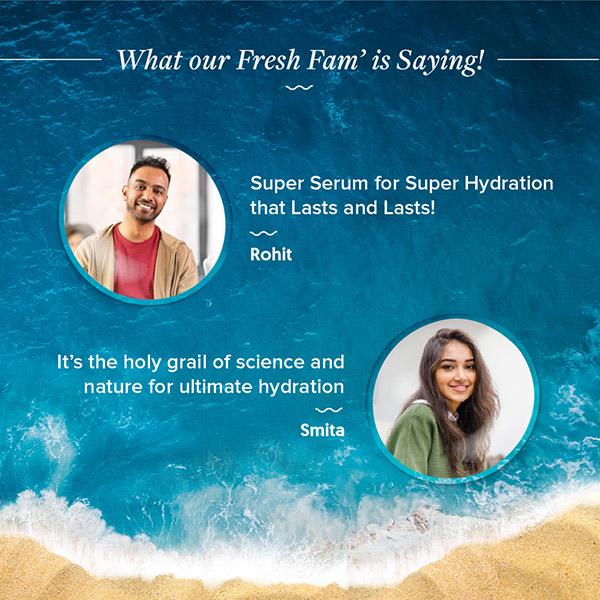 Aqualogica Hydrate Plus Concentrate Face Serum Coconut Water and Hyaluronic Acid Hydrate + Nourish + 83% 30ml - Face Serum