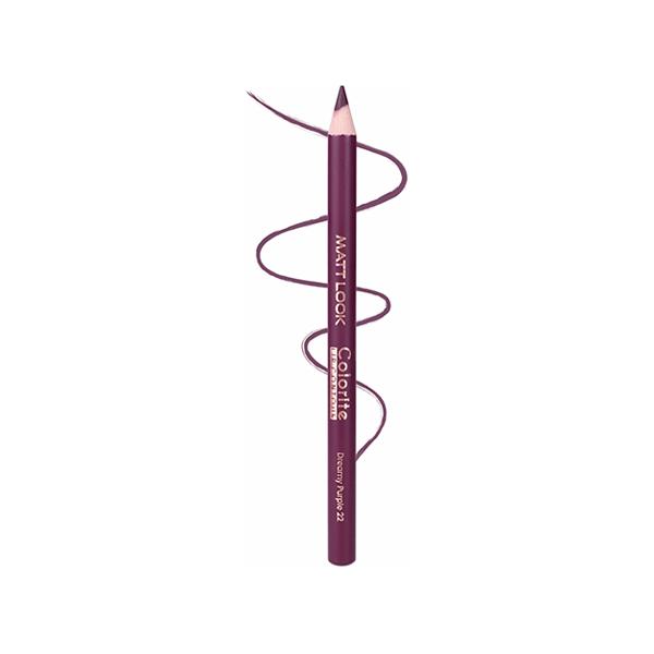 Matt Look Colorite Lip Contour, Lighweight Application, Dreamy purple-22 0.9 gm - Lip Liners