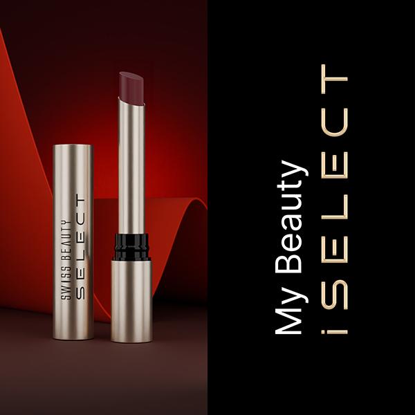Swiss Beauty Select High On Shine Creamy Lipstick Enriched With Vitamin E Supreme Nude 1 gm - Lipsticks