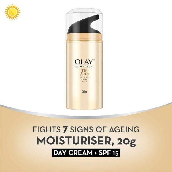 Olay Day Cream Total Effects 7 In 1 Anti Ageing Moisturiser (Spf 15) 20 gm - Day Cream