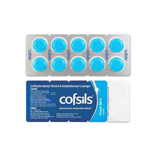 Netmeds | COFSILS FRESH MINT Lozenges 10's