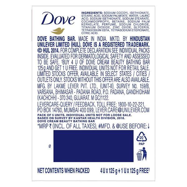 Dove Serum Bar Collection Bathing Bar (Pack of 5 x 125 g) - Soaps