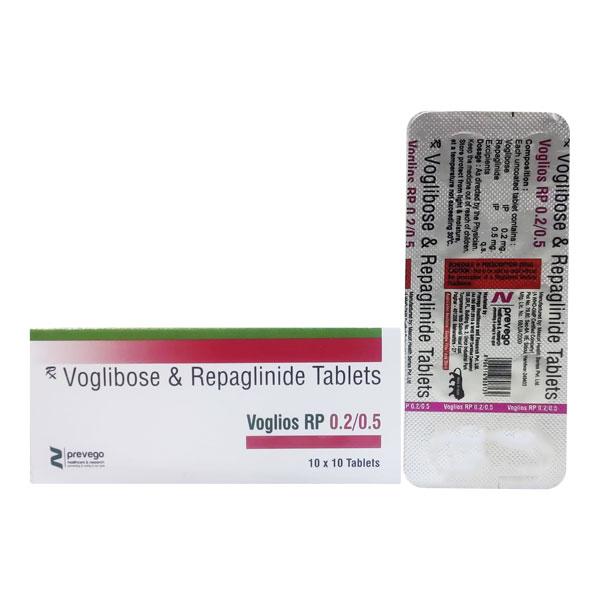 VOGLIOS RP 0.2/0.5 Tablet 10's - Diabetes-Ant