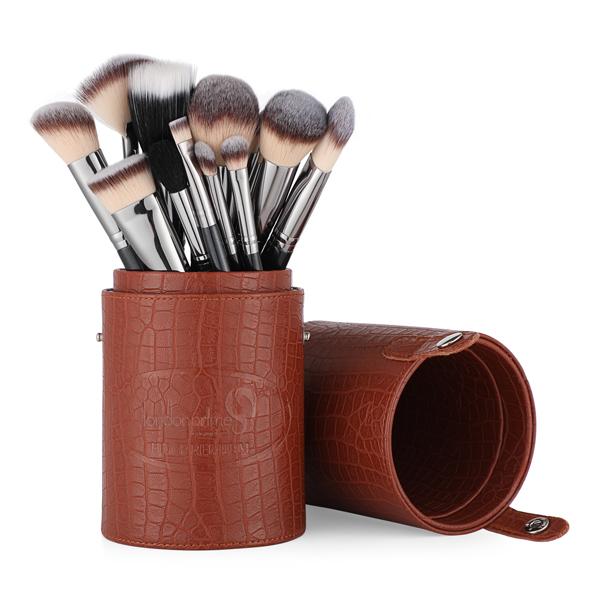 London Pride Cosmetics London Pride Cosmetics Brush Holder Cylinder shaped Orange Rust big Rust 300 gm - Face Brush