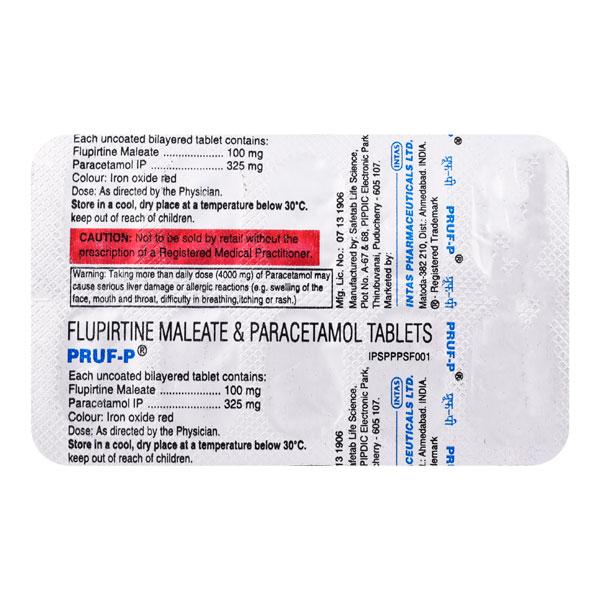 Pruf P Tablet 10'S - Pain relief-Ano