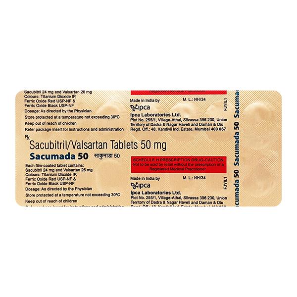 SACUMADA 50 Tablet 14's - Heart Failure-Ang