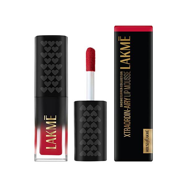 Lakme Xtraordin-airy Lip Mousse Mini - Crimson Sky 1.8 g - Liquid Lipsticks