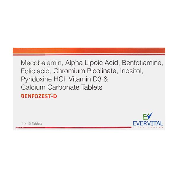 BENFOZEST D Tablet 10's - Supplements-Vam