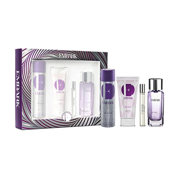 Gift Set - 4pc My Dream for Her (10ml EDP + 100 ml EDP+150ml Deo +100ml Shower Gel) 360 ml - Women Deodorants/Roll-Ons