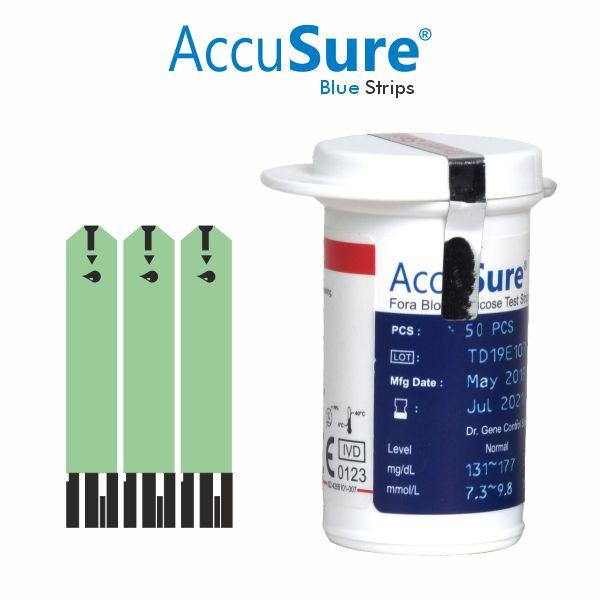 AccuSure Fora Blood Glucose Test Strips 50's - Blood Glucose Monitors/Strips