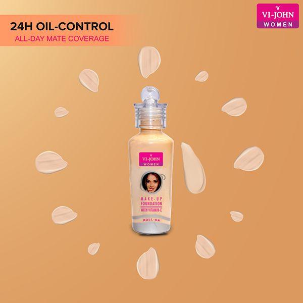 VI-John Foundation Roll On for Women with Vitamin E 60gm - Foundation