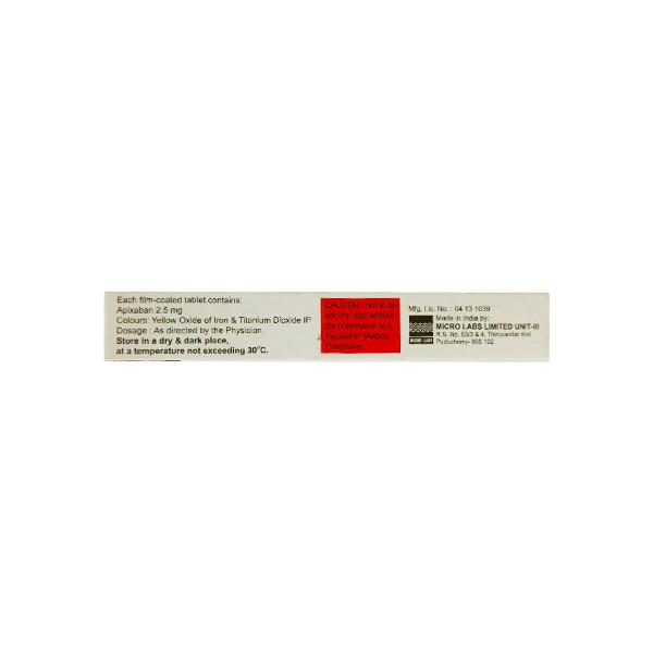 APIVAS 2.5 Tablet 10's - Blood Clot-Ant