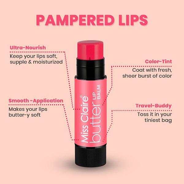 Miss Claire Butter Lip Balm - Panna Cotta BLB07 4 Gm - Lip Balms