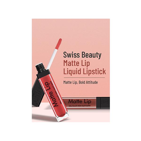 Swiss Beauty Ultra Smooth Matte Liquid Lipstick, Shade- Manogany 6 ml - Liquid Lipsticks