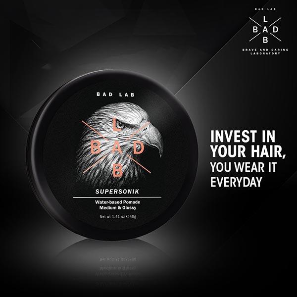 Bad Lab Matte Max Water-based Pomade, Strong & Matte 80 gm - Pomades
