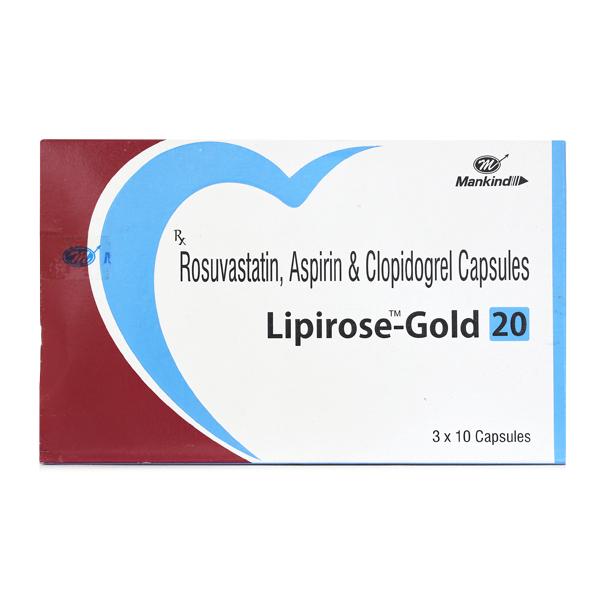 Lipirose Gold 20mg Capsule 10'S - High Cholesterol-Dys