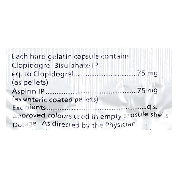 ATROCARD C 75mg Capsule 10's - Blood Clot-Ant