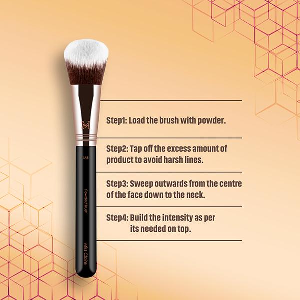 Miss Claire M6 - Powder/Blush Brush (Rose Gold) 1's - Face Brush