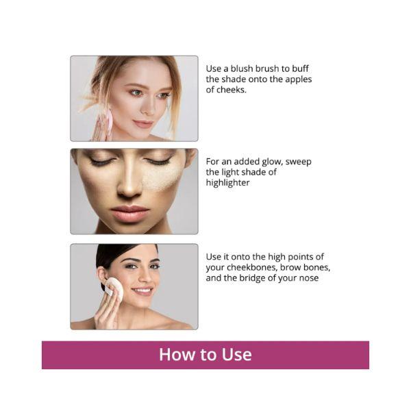 Lotus Makeup Proedit Silk Touch Blush Highlighter Duo Paradise Petal Bh02 12 gm - Blushes