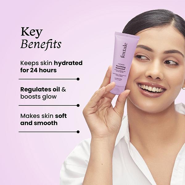 Foxtale Nourishing Ceramide Moisturiser for 100 hrs of Hydrated, Glowing Skin 100 ml - Face Moisturizers