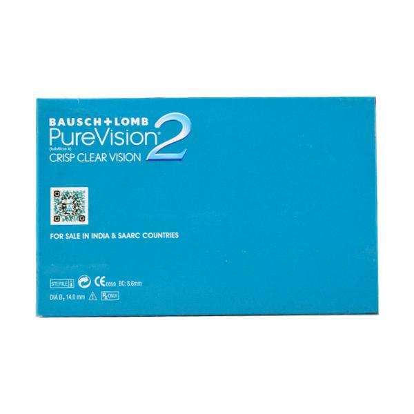Bausch & Lomb PureVision2 HD Monthly Contact Lens - 6 Lens/Box (-2.0) - Eyecare Lenses