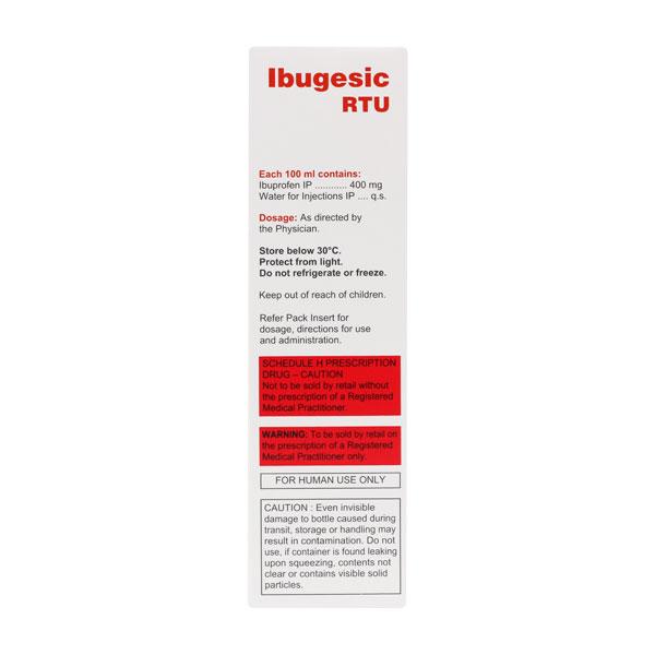 IBUGESIC Infusion 100ml - Pain relief-Nsa