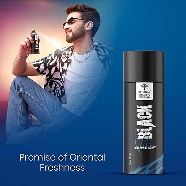 Bombay Shaving Company Red Spice and Black Vibe 150 ml x 4 Combo Deodorant Spray for Men 600 ml 4's - Men Deodorants/Roll-Ons