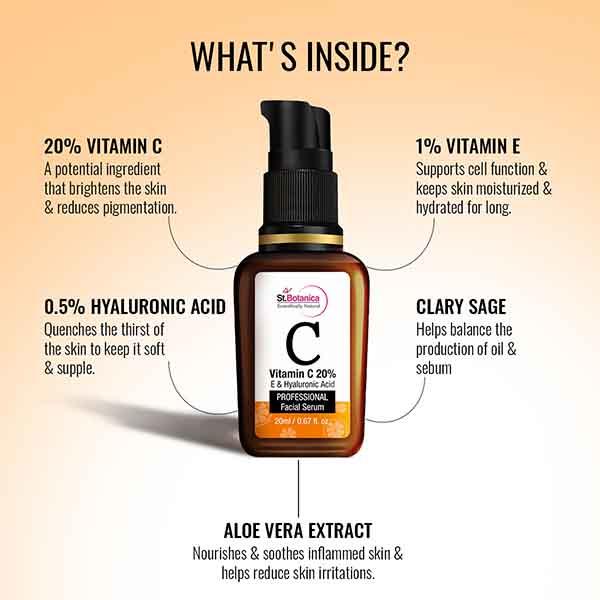 St.Botanica C Vitamin C 20% Professional Facial Serum 20 ml - Face Serum